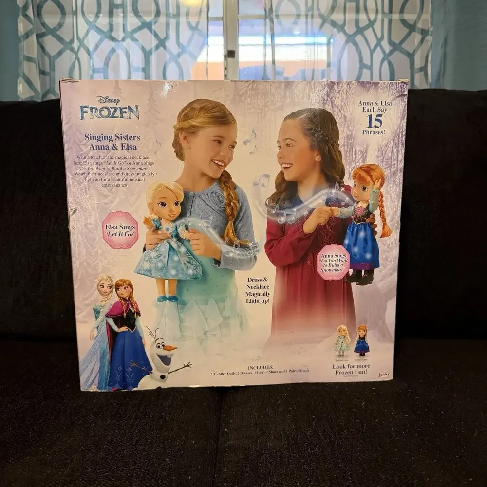 2016 Disney Frozen Elsa and Anna Singing Sisters Interactive Doll Set Works HTF!